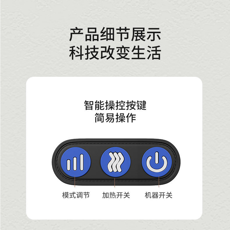 充电颈椎按摩仪器颈部脖子酸痛揉捏热敷神器多功能护颈家用办公室