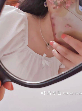 时满月圆原创手作清新小草莓项链