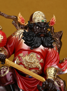 道家钟馗神像钟正南像体真身钟天师树脂佛像家用供奉摆件钟进士像