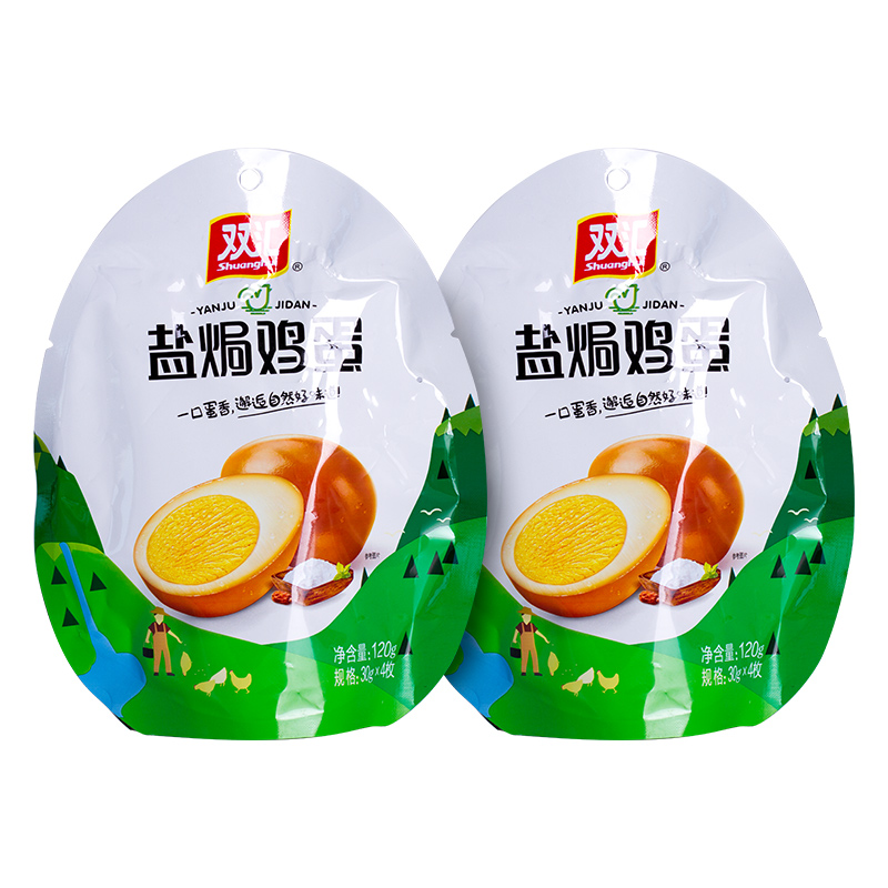 双汇香卤鸡蛋30g*4休闲食品卤味开袋即食盐焗鸡蛋-图1