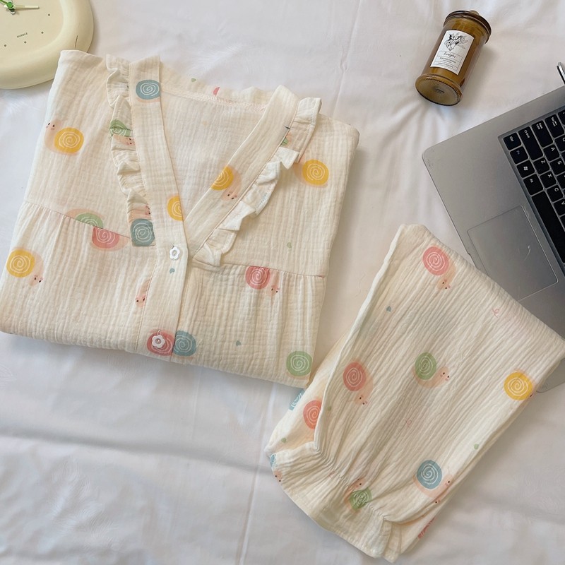  qusmiyan秋水名媛睡衣/家居服套装