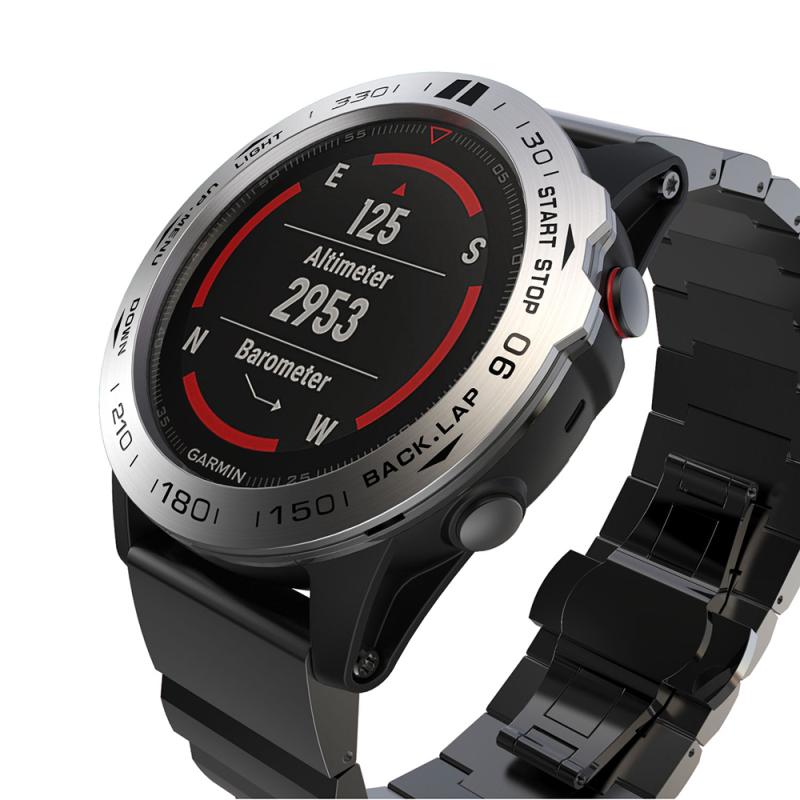 适配佳明Garmin Fenix3手表飞耐时3HR金属刻度钢圈表盘保护套钢圈-图1