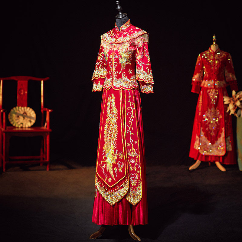 秀禾服2020新款结婚新娘显瘦敬酒服 衣佐吾佑旗袍