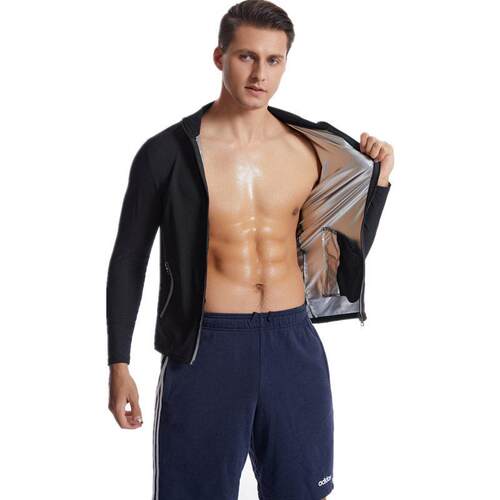 Large men's long sleeved pocket sweatshirt, yoga suit, - 图3