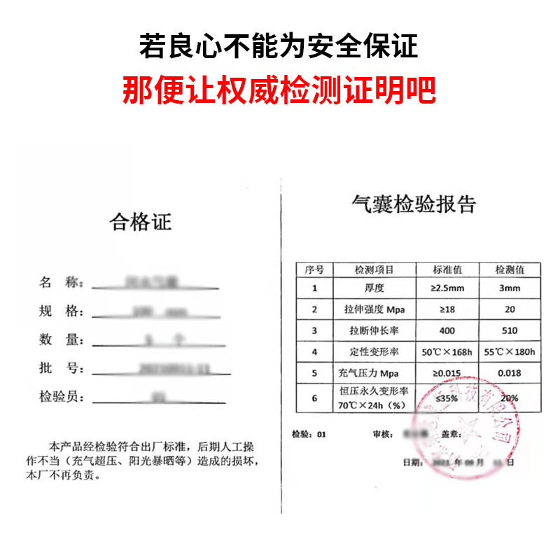 检查口专用气囊110mm 管道封堵气囊 建筑排水污水下水堵水气囊 - 图1