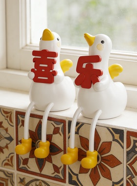 客厅玄关置物架洞洞板吊脚娃娃摆件装饰品电视柜墙上创意可爱家居