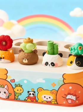 卡通动物树脂摆件礼盒儿童生日