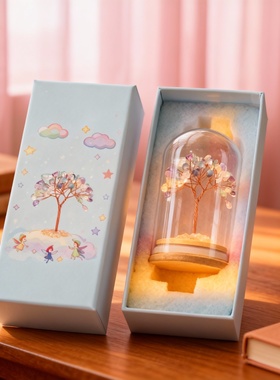 水晶球造型玻璃摆件可发光卡通