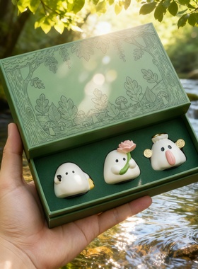 卡通树脂桌面摆件礼盒伴手礼