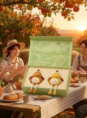 卡通树脂桌面摆件礼盒送礼田园