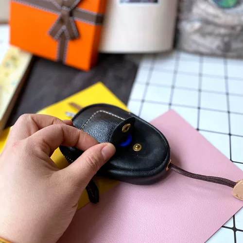 Кожаная универсальная вместительная и большая ключница, картхолдер с молнией, «сделай сам»