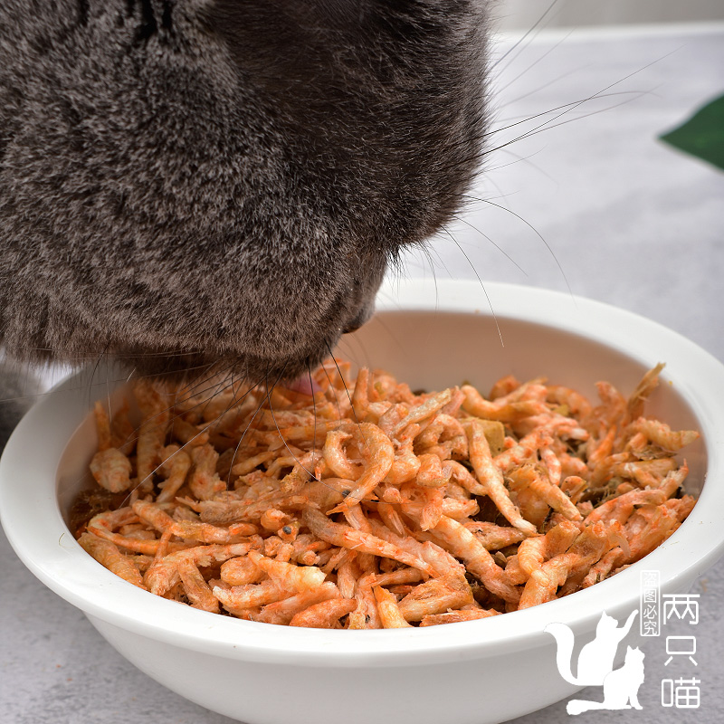 两只喵冻干南极磷虾猫零食小虾干猫咪营养拌粮宠物仓鼠乌龟可食用 - 图3