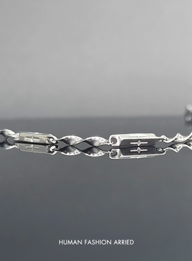 钛钢拼接链男气质不掉色项链