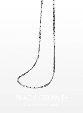 钛钢竹节链男女不掉色项链