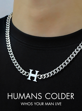 钛钢古巴链男嘻哈街舞项链