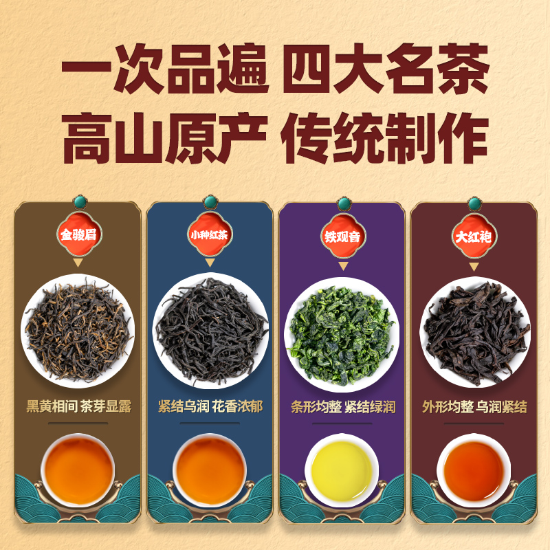 茶叶礼盒装铁观音金骏眉小种茶具春节送礼送客户送亲戚企业定制