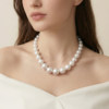 Size Gradient Pearl Necklace Women's Australian White Necklace