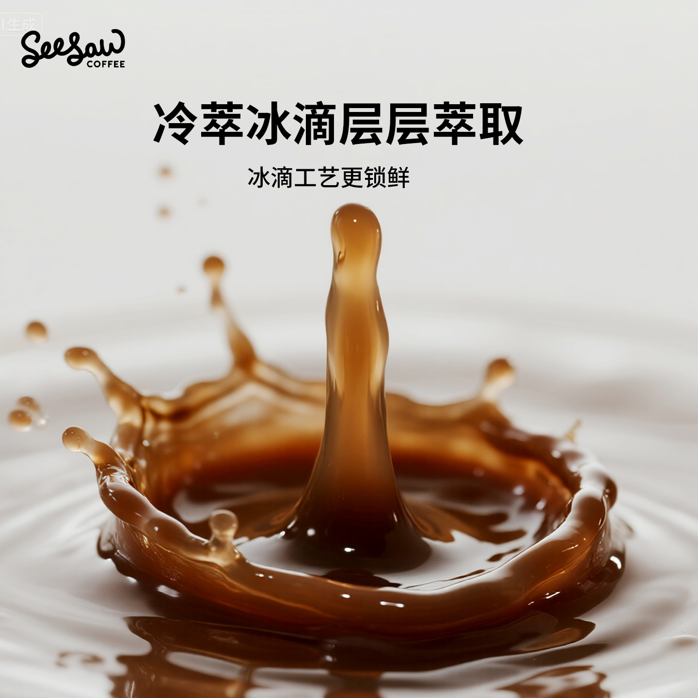 seesaw美式浓缩咖啡液黑咖斑马阿拉比卡浓缩咖啡萃取液无蔗糖12杯