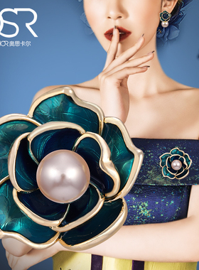 欧美轻奢玫瑰胸针百搭送妈妈