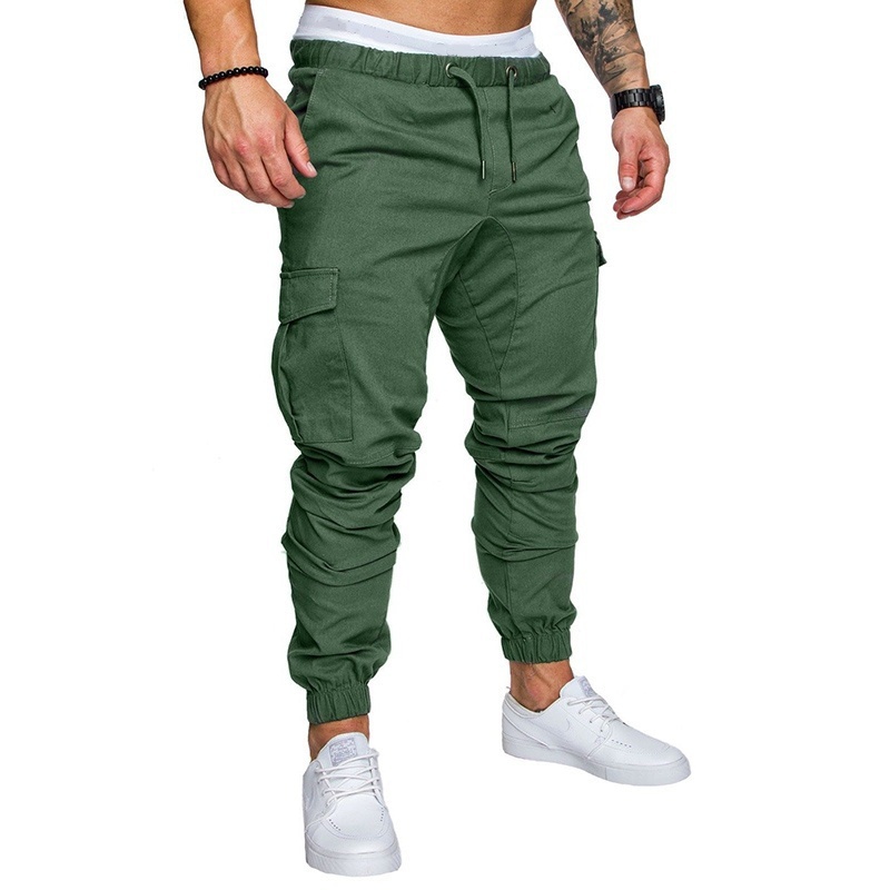 Cargo Pants Trousers For Men Clothes Mens Casual Jogger Man-图3