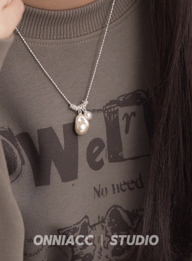 巴洛克珍珠项链女锁骨链高级感