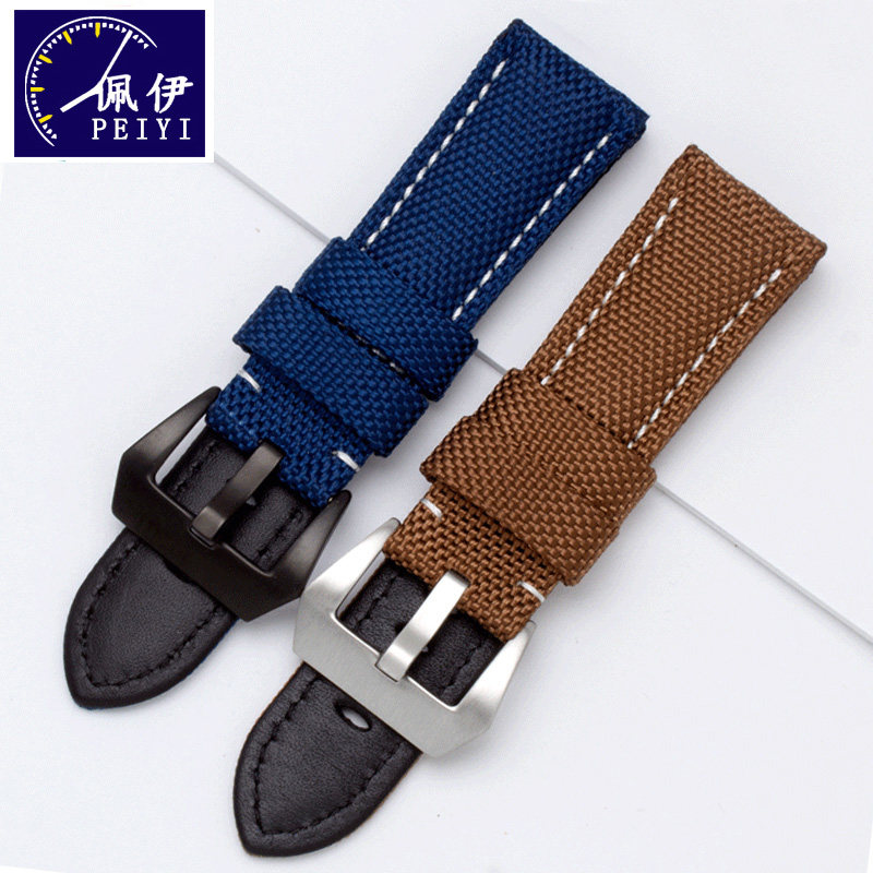 尼龙运动防水沛纳海手表带帆布表带 佩伊配件