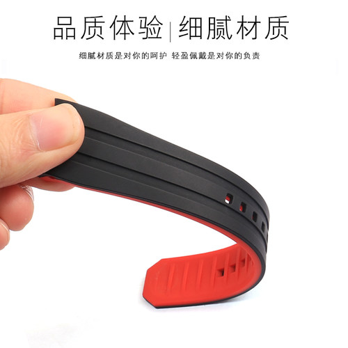 适配卡西欧EDIFICE男剑鱼EQB-501/EFR-303/EFS-S510弧口硅胶表带 - 图1