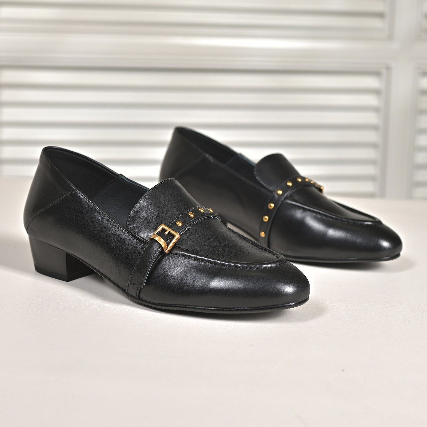 步享~棕色皮带扣深口单鞋女2026春季新款复古圆头平底真皮小皮鞋,淘宝优惠券,粉丝福利购,淘宝优惠卷