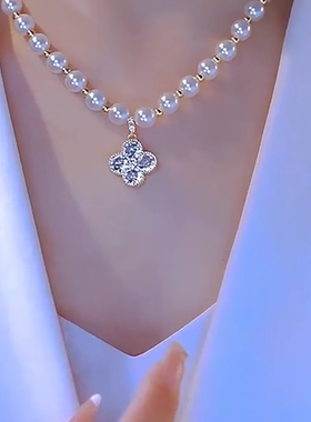 2024夏季新款洋气百搭高级颈链法式温柔甜美不挑人显气质锁骨链