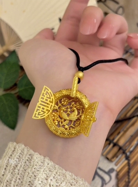 臻萌其它铜微镶水波女开窗项链