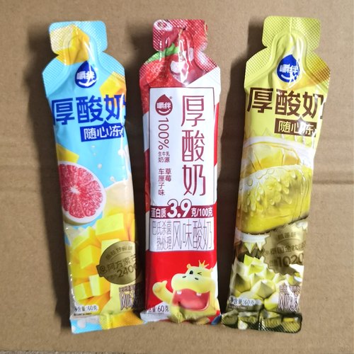 嚼绊厚酸奶葡萄桑葚味酸奶条60克营养早餐酸奶条儿童学生 - 图0