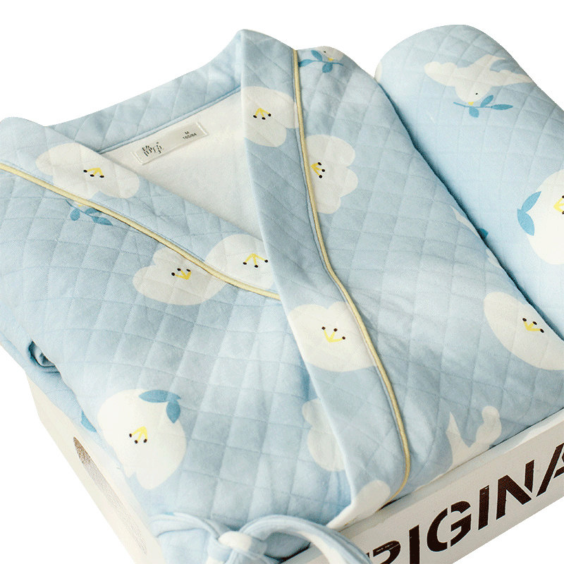 月子服纯棉产后秋冬季10月份11睡衣 静孕家居服套装