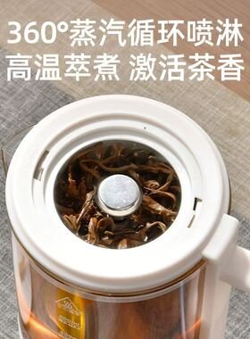 全自动保温煮茶器玻璃电热水壶蒸茶壶蒸汽电煮茶壶办公家用