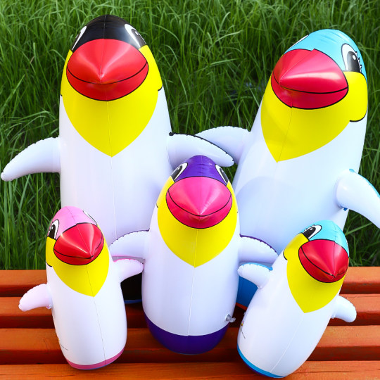 Inflatable Penguin Tumbler Toy