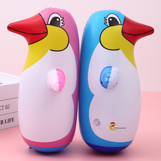 Inflatable Penguin Tumbler Toy