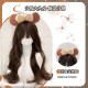 Two-dimensional style lolita wig for women with long brown curly hair