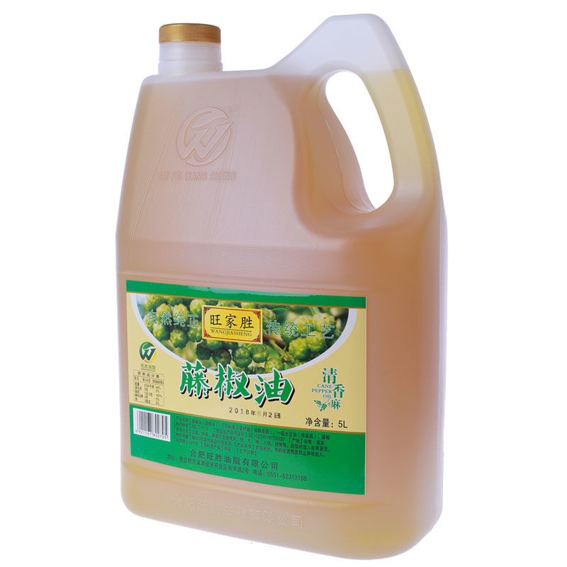 旺家胜鲜藤椒油青花椒油5L四川腾椒油清香特麻椒油大桶装（现货）-图1