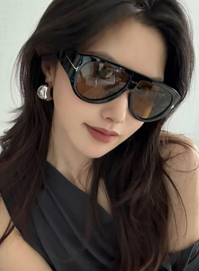 欧美复古蛤蟆镜大框墨镜女