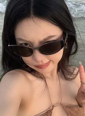 2025新款韩版jennie同款白色墨镜