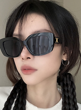 防紫外线猫眼复古女猫眼近视眼镜