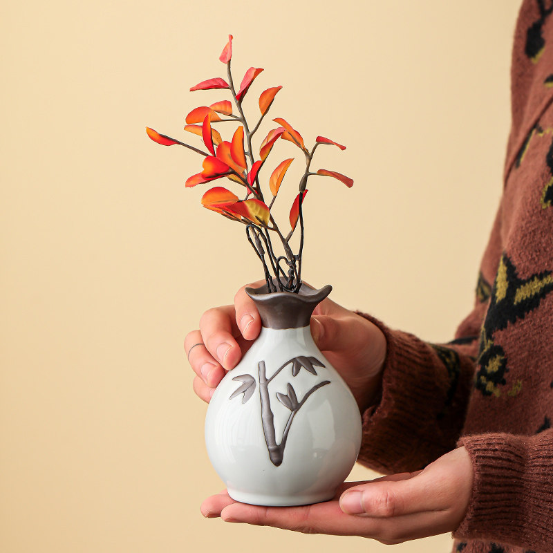 创意陶瓷小花瓶花插干花插花器水培绿植器皿家用客厅桌面装饰摆件,淘宝优惠券,粉丝福利购,淘宝优惠卷