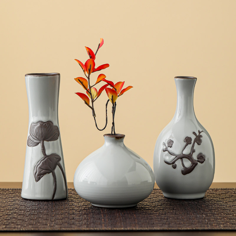 创意陶瓷小花瓶花插干花插花器水培绿植器皿家用客厅桌面装饰摆件,淘宝优惠券,粉丝福利购,淘宝优惠卷