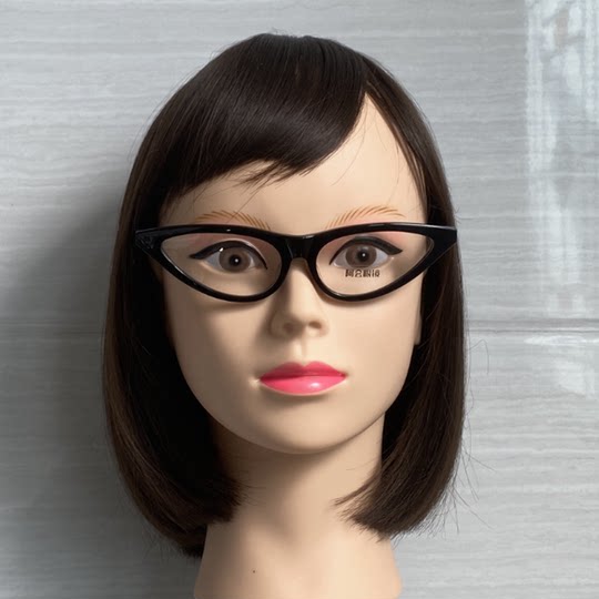 European and American triangle cat eye plate niche glasses frame for women