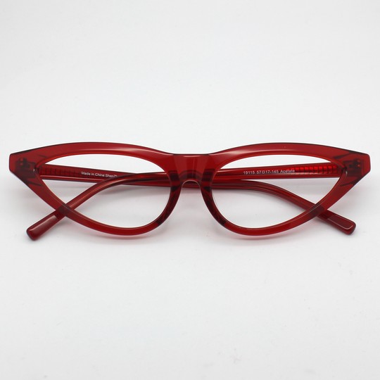 European and American triangle cat eye plate niche glasses frame for women