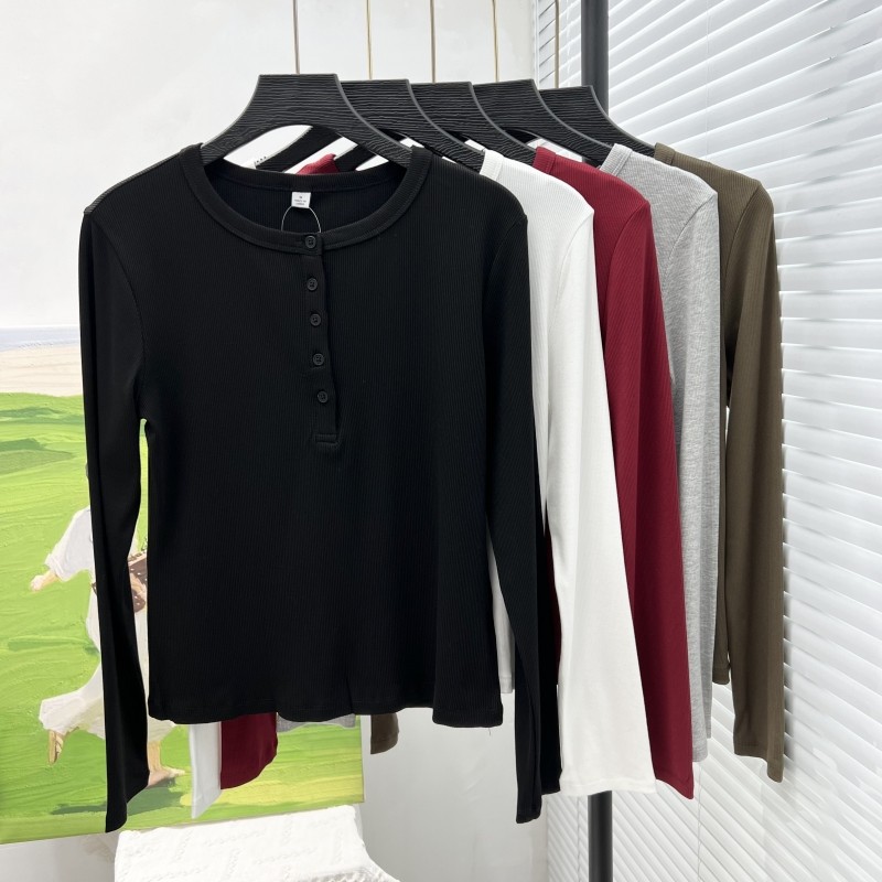 【亨利小衫】 软柔肤感 日系风休闲百搭气质螺纹针织长袖上衣,淘宝优惠券,粉丝福利购,淘宝优惠卷