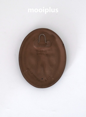 瑞典/中古：Gabriel Keramik 男孩 墙面 装饰 陶瓷挂画 17.5cm