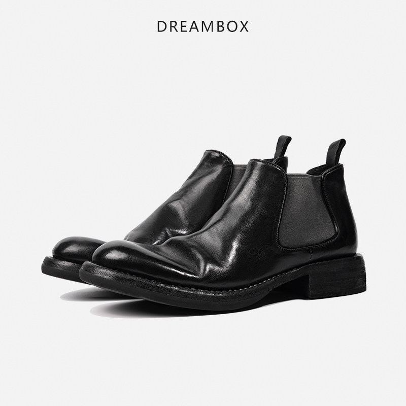 High-end horsehide Goodyear men's Chelsea boots