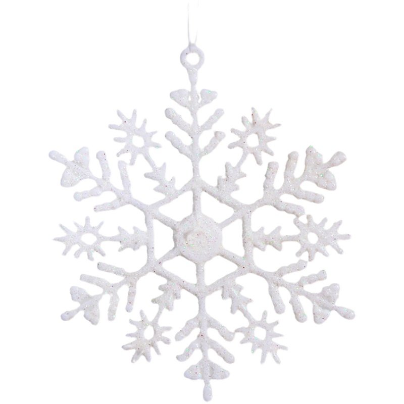 创意白色雪花片挂件圣诞装饰品雪花挂饰室内橱窗装扮圣诞树配件,淘宝优惠券,粉丝福利购,淘宝优惠卷