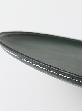 北欧风简约金属皮革托盘创意钥匙杂物首饰收纳摄影道X具样板房摆