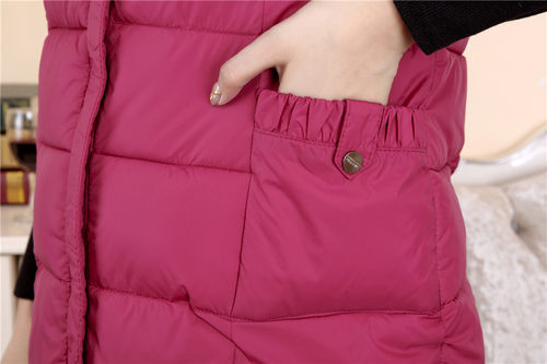 中老年秋装羽绒棉服半袖外套妈妈装短袖马甲保暖背心冬季女装马夹 - 图3